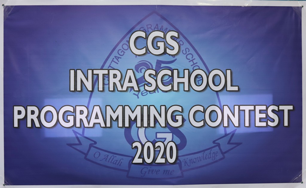 CGS Intra School Programming Contest 2020