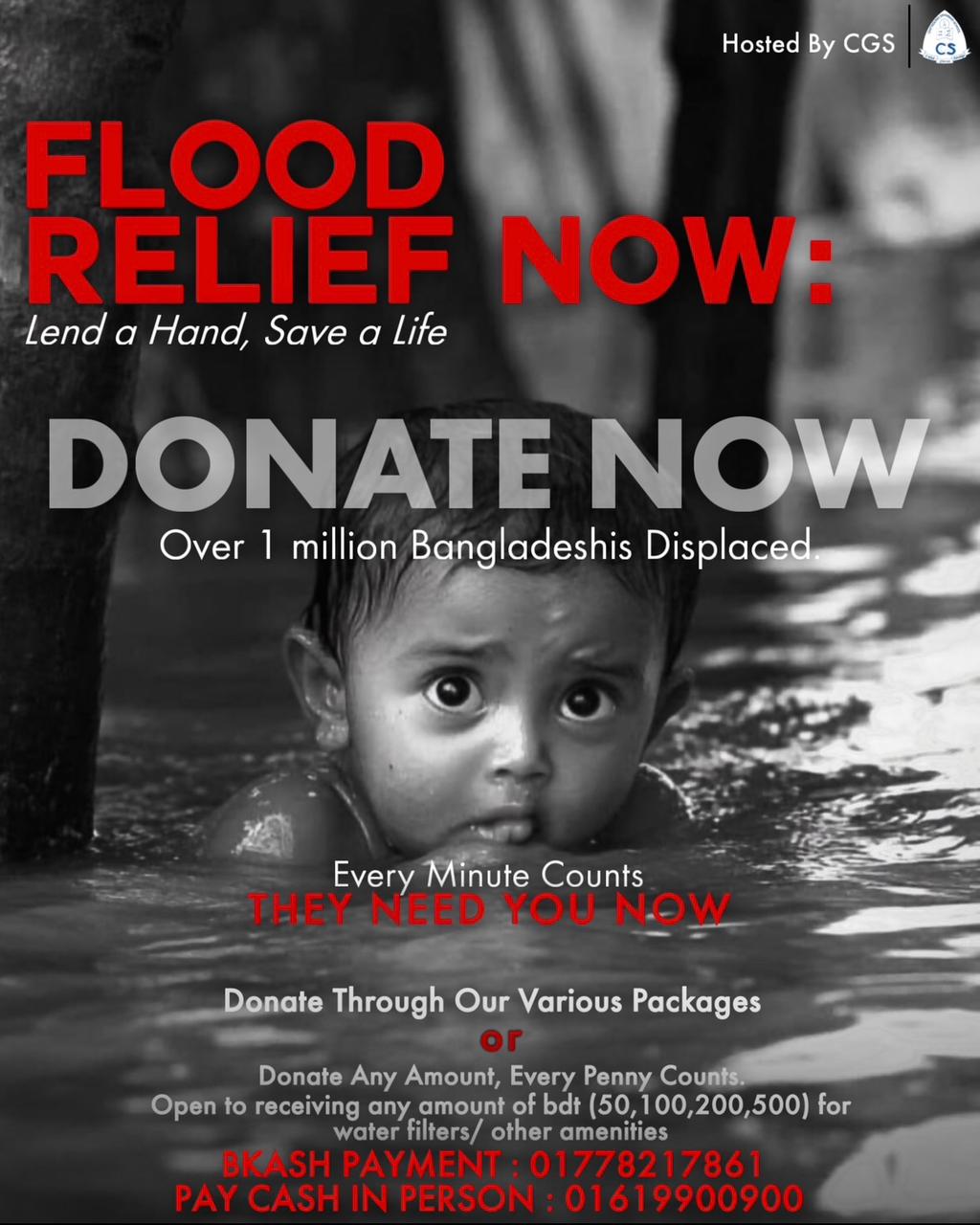 Donate for the flood victims