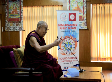 The Dalia Lama addresses RS Schools